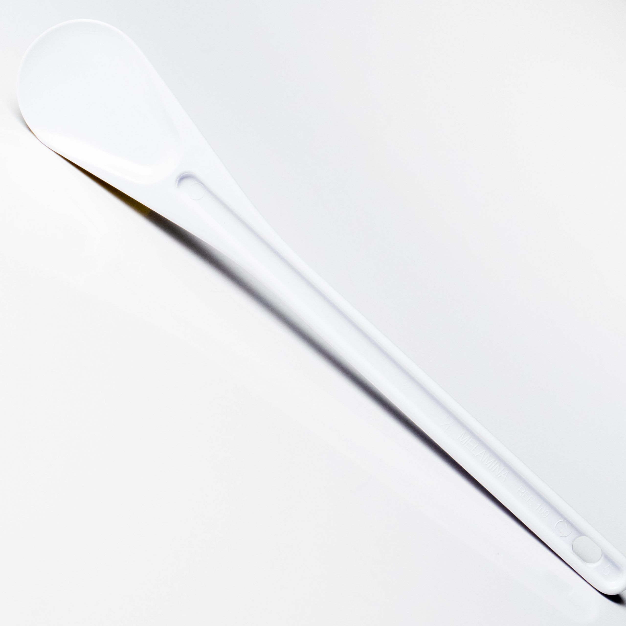 Colher Plástico Branca - Melamina - 56 cm